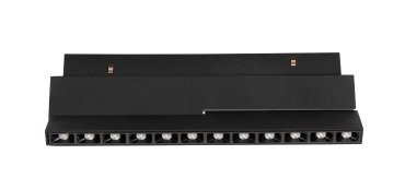 Nova Luce Ultra Slim - luminaire sur rail - 19,5 x 8,1 cm - 12W LED inclus - inclinable - couleur de lumière blanc chaud - noir