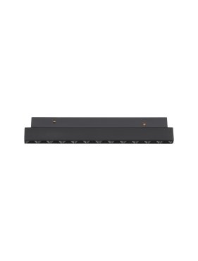 Nova Luce Ultra Slim - luminaire sur rail - 19,5 x 3,4 cm - 12W DALI LED dimmable inclus - couleur de lumière blanc chaud - noir