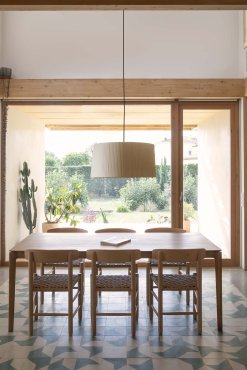 Faro Samba S 700 - lampe suspendue - Ø 70 x 35 cm - noir mat et beige