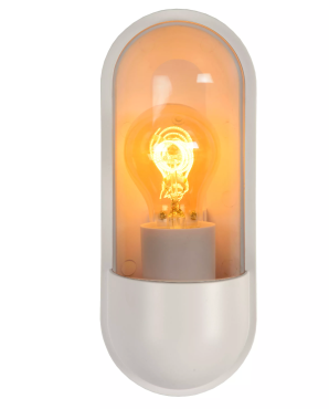 Lucide Capsule - applique murale extérieure - 8,8 x 9,6 x 24 cm - IP54 - blanc