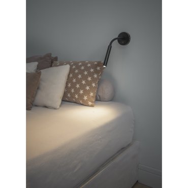 Faro Kale - applique murale avec interrupteur - 38 x 10 cm - 3W LED inclus - noir mat