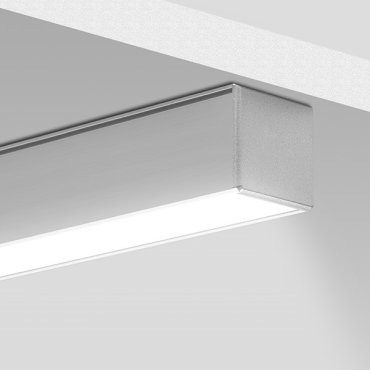 KLUS Lipod - Profilé LED - 2,6 x 2,45 cm - argent anodisé