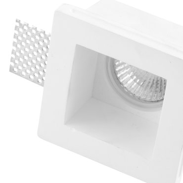 Nova Luce Tobia - spot encastré - 95 x 95 mm, 90 x 90 mm format encastré - plâtre blanc