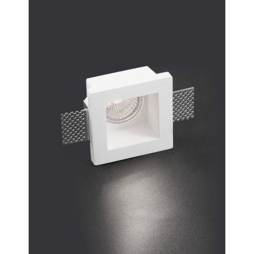 Nova Luce Tobia - spot encastré - 80 x 80 mm, 85 x 85 mm format encastré - plâtre blanc