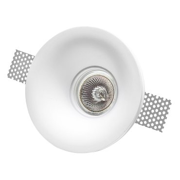 Nova Luce Cosimo - spot à encastrer - Ø 120 mm, Ø 125 mm à encastrer - crépi blanc