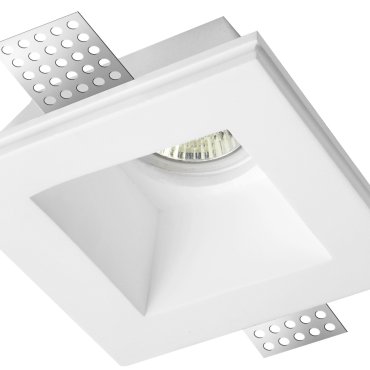 Nova Luce Tobia - spot encastré - 120 x 120 mm, 125 x 125 mm format encastré - plâtre blanc