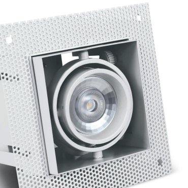 ONE Light Trimless Box - spot encastré - 89 x 89 mm, 97.5 x 97.5 mm format encastré - blanc
