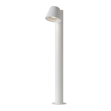 Lucide Dingo - lampe de jardin - 20,5 x 70 x 11 cm - 5W dimmable LED inclus - IP44 - blanc