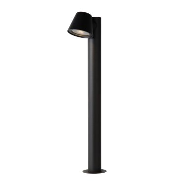 Lucide Dingo - lampe de jardin - 20,5 x 70 x 11 cm - 5W dimmable LED inclus - IP44 - anthracite