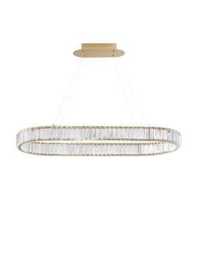 Nova Luce Aurelia - suspension - 92 x 37 x 150 cm - 48W LED dimmable inclus - or