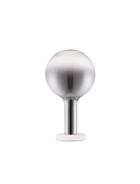 Nova Luce Nostos - lampe de table - Ø 20 x 35 cm - 3W dimmable LED inclus - verre fumé et or