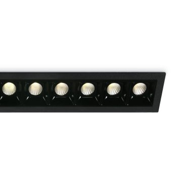 ONE Light Shop Square Boxes - spot encastré - 281 x 45 mm, 272 x 36 mm taille d'encastrement - 10 x 2W LED dimmable inclus - noir