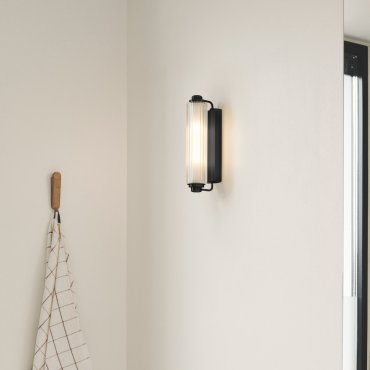 Nordlux Nimal - applique murale - 7,8 x 12,5 x 35 cm - IP44 - noir
