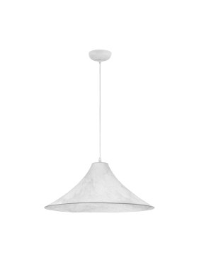 Nova Luce Oket - lampe suspendue - Ø 65 x 200 cm - blanc sablé