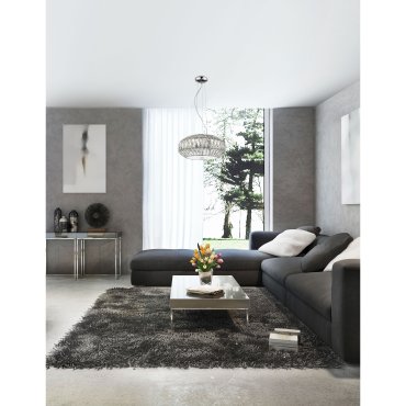 Nova Luce Valence - lampe suspendue - Ø 42 x 140 cm - blanc