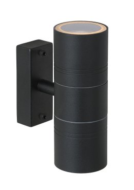 Lucide Arne 2 - Applique d'extérieur - 6,3 x 12 x 17 cm - 5W LED inclus - IP44 - noir