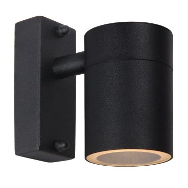 Lucide Arne - applique murale extérieure - 6,3 x 12 x 11,7 cm - 5W LED inclus - IP44 - noir