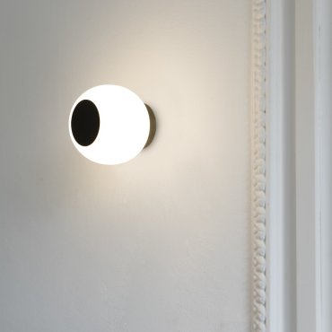 Faro Moy - plafonnier/mural - Ø 14 x 13 cm - IP44 - opale