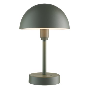 Nordlux Ellen To-Go - lampe de table extérieure sans fil avec station de charge - Ø 16 x 25 cm - 3 niveaux de gradation - 2,8W LED inclus - IP44 - vert olive