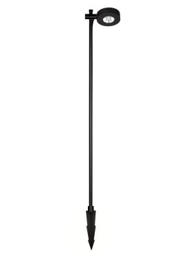 Nova Luce Dyol - lampe de jardin - Ø 12 x 102 cm - 7W LED inclus - IP65 - noir sablé