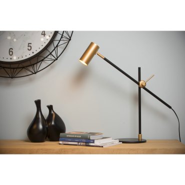 MODÈLE D’EXPOSITION - Lucide Philine - lampe de bureau - 47 x 47 x 50 cm - noir