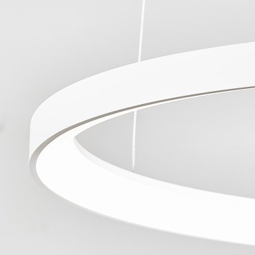 Nova Luce Pertino - lampe suspendue - Ø 58 x 150 cm - 48W LED dimmable inclus - blanc sable