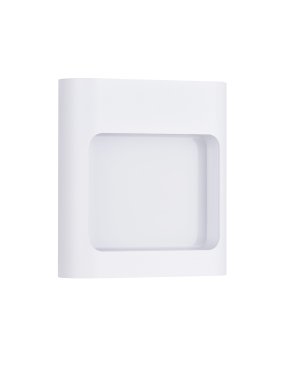 Nova Luce Tall - applique murale extérieure - 12,5 x 13,5 x 4 cm - 6W LED inclus - IP54 - blanc sablé