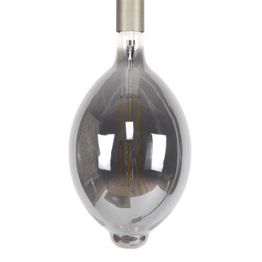 Vico Lampe à filament LED dimmable - Ø 18 x 33 cm - E27 - 8W - 2700K - gris fumé
