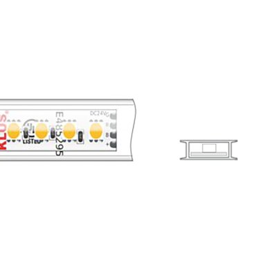 Klus Bande LED - largeur 1,67 cm, longueur 500 cm - 24Vdc - 12W LED par mètre - 120 LED par mètre - IP65 - RGB