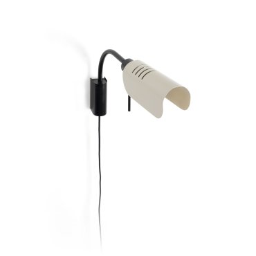 Faro Martinica S - applique murale avec interrupteur - 47,2 x 8 cm - noire et beige