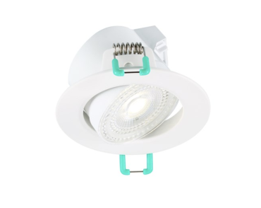 Sylvania Start Eco Spot - spot encastré - Ø 87 mm, 74 mm encastré - 5,5W LED dimmable inclus - IP44 - 4000K - blanc