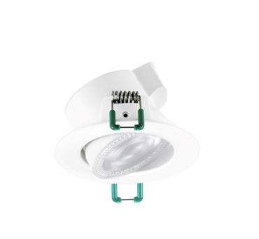 Sylvania Start Eco Spot - spot à encastrer - Ø 87 mm, 7 mm encastré - 5W LED inclus - IP44 - 4000K - blanc