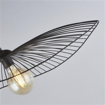 Searchlight Wave - lampe suspendue - 53 x 71 x 120 cm - noir