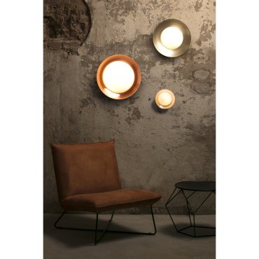 Faro Side - applique murale/plafonnier - Ø 39 x 11 cm - 15W LED inclus - blanc et nickel