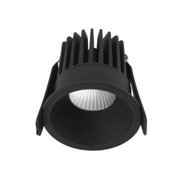Nova Luce Petit - spot à encastrer - Ø 62 mm, Ø 55 mm à encastrer - 9W LED inclus - IP42 - noir sable