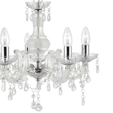 Searchlight Marie Therese - lustre - Ø 48 x 93 cm - chrome