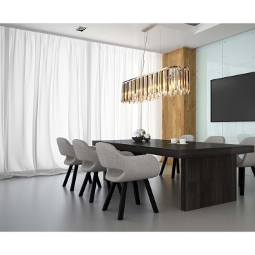 Searchlight Clarissa - lampe suspendue - 100 x 25 x 150 cm - ambre