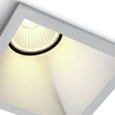 ONE Light 8W Asymmetric Range - spot encastré - 82 x 82 mm, 73 x 73 mm format encastré - 8W LED inclus - blanc