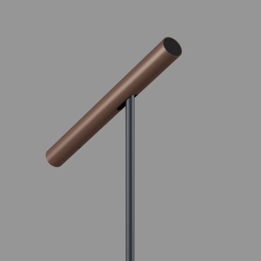 Artdelight Kansas - lampadaire - 20 x 25 x 140 cm - 6W dimmable LED inclus - noir et bronze