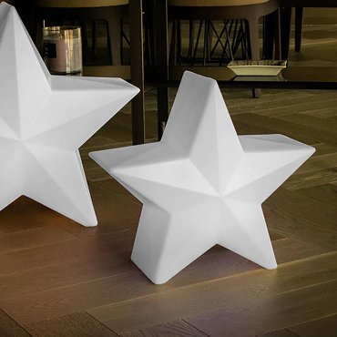 New Garden Nova 45 Christmas Star - lampe de sol - 46 x 42,6 x 22,5 cm - LED 8W incl. - blanc