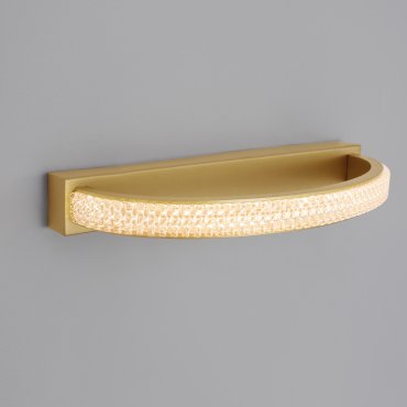 Nova Luce Grania - applique murale - 35 x 14,5 x 3 cm - 6,5W LED inclus - or mat