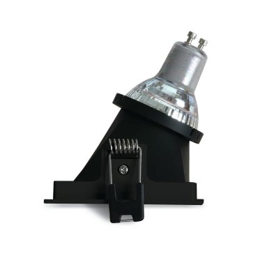 ONE Light Asymmetric Chill Out - spot encastrable - 84 x 84 mm, 76 x 76 mm format encastrable - noir