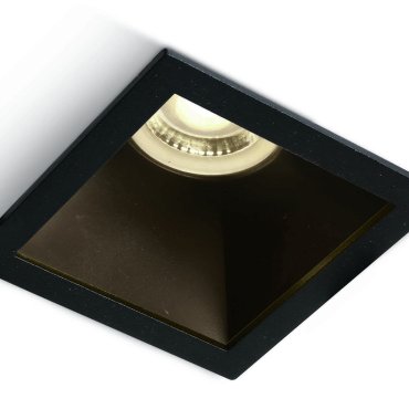 ONE Light Chill Out - spot encastrable - 84 x 84 mm, 76 x 76 mm format encastrable - noir