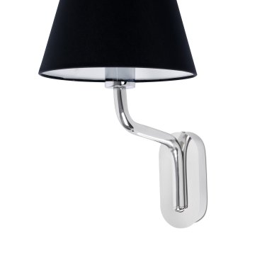 Faro Eterna - applique murale - 21,5 x 20 x 16 cm - noir et chrome