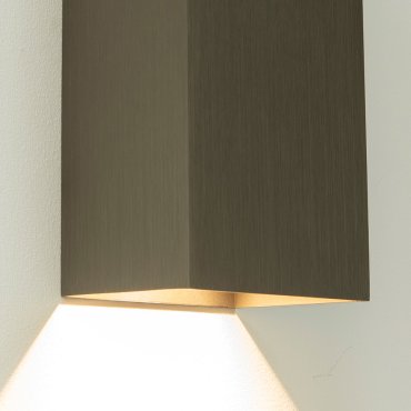Artdelight Dante XL - applique murale - 9 x 10 x 24 cm - bronze clair