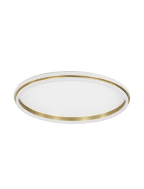 Nova Luce Willow - plafonnier - Ø 60 x 6 cm - 52W LED inclus - or