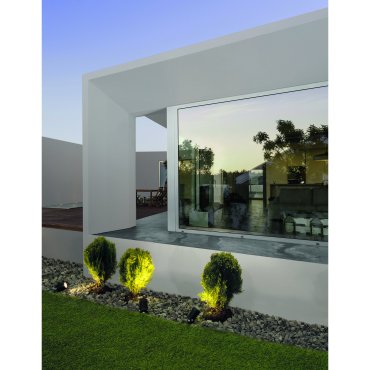 Nova Luce Stake - spot de sol sur piquet - 5 x 9 x 33 cm - 5W LED inclus - IP65 - noir