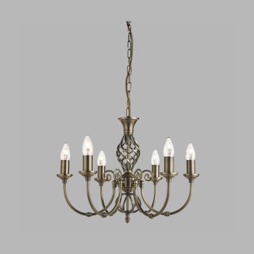 Searchlight Zanzibar - lustre - Ø 51 x 92 cm - laiton antique