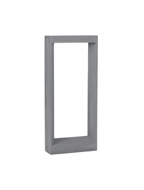 Nova Luce Cairo - lampe de jardin - 28 x 65 x 10 cm - 8W LED inclus - IP65 - gris