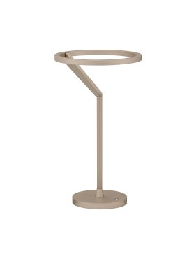 Nova Luce Tilia - lampe à poser - Ø 22 x 38 cm - 16W dimmable LED inclus - café moka